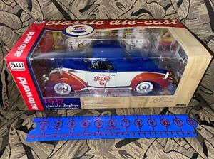 Auto World Pepsi Cola 1937 Lincoln Zephyr Classic Diecast 1:18 Neu in OVP NEU - Bild 1 von 12