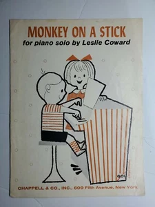 monkey on a stick leslie coward sheet music piano 1966 very rare  - Picture 1 of 4