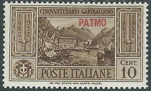 1932 EGEO PATMO GARIBALDI 10 CENT MH * - RB9-8 - Picture 1 of 1