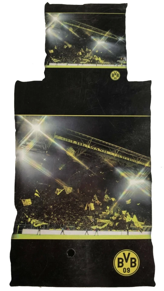 Bettwäsche BVB Borussia Dortmund "Signal Iduna Park" Bezug 135x200cm Kissen 80x8 - Bild 1 von 1