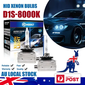2X 8000K D1S Xenon HID Headlight Light Bulbs Globes For Mercedes BENZ W204 W210 - Picture 1 of 9