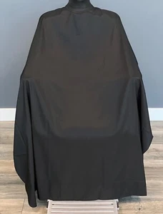 Barber Cape,TruBarber Cape, ProSalon Barber,Snap Closure,Black Cape BLACK - Picture 1 of 3