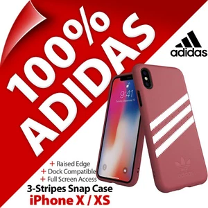 Adidas Originales 3 Rayas Lona a Presión Funda a Presión para Apple iPhone X / XS - Imagen 1 de 12