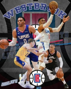 LA Clippers Lithographie Druck von Russell Westbrook 2023 - Bild 1 von 1