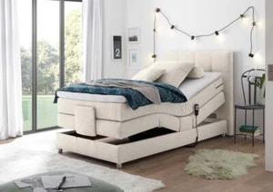 MANOLO 3 elektrisches Motor Boxspringbett 100x200cm Verstellbar Ehebett Bett Bei - Bild 1 von 1