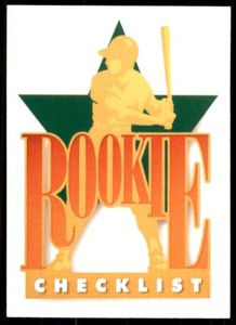 1990 Upper Deck Star Rookie Checklist Baseball Cards #1