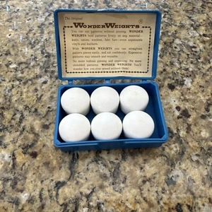 Original WONDER WEIGHTS 6pc Set Box Hold Pattern & Unpinnable Materials Sewing - Picture 1 of 4
