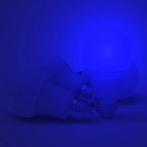 4-Pack Color LED Bulbs, Deep Vivid Cobalt Blue for Bedroom and Porch, A19 E26 Me - Picture 1 of 12