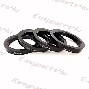 4x Plastique Bagues De Centrage 72,5 - 57,1 mm pour roues en alliage - Bild 1 von 3