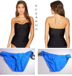 NWT Body Glove Twist Bandini S Top Flirty Surf Rider XS Bottom Set Black - Picture 1 of 5
