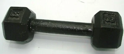 8 Фунтов крышка железа шестигранная крышка гантели черный одиночный подъем кудри Бесплатная доставка  - Изображение 1 из 4