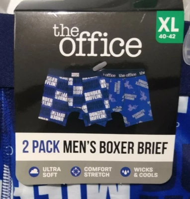 The Office - Dunder Mifflin -  2 Pack Men's Boxer Brief - Size: XL (40-42)  - Image 1 of 3