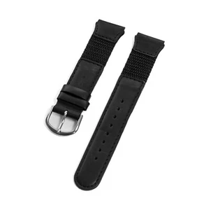 20mm Swiss‑Army Style Black Nylon‑Leather Sports Strap–Durable, All‑Day Comfort - Picture 1 of 4