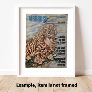 Airbrush Action Premiere Issue #1, DeBerardinis Zebra Lady Cover, May June 1985 - Picture 1 of 11