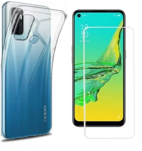 VERRE TREMPÉ + COQUE ANTICHOC TRANSPARENTE Pour OPPO A53S PROTECTION INTEGRAL - Afbeelding 1 van 11