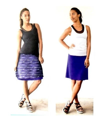 Tranquility by Colorado Clothing Ladies Reversible Skirt - Casual Blue Large