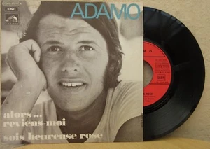 ADAMO ALORS... -REVIENS-MOI / SOIS HEUREUSE ROSE- FRENCH 7" SINGLE PS CHANSON - Picture 1 of 5
