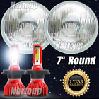 7" Inch Round Headlight Set For Chevy Pickup Truck 3100 With Bulbs