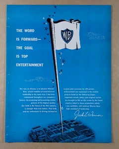 Warner Bros. 1957-1958 Film Movie Releases Promo vintage print Ad - Picture 1 of 5