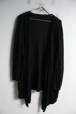 Next Womens Fine Knit Open Cardigan - Black - Size 20 (g22) - Image 1 of 4