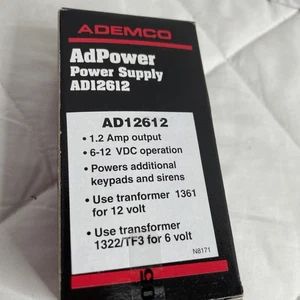 Honeywell /ADEMCO AD12612 Power Supply New Free Same Day Shipping Shipping Nice - Picture 1 of 9