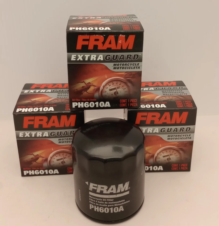 Filtro de aceite para moto Fram PH6010A LF146 15410-MB0-003 16097-1054 (paquete de 3) Foto 1 de 4