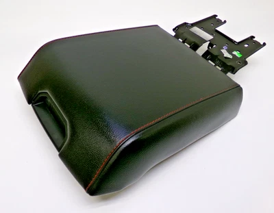 15-20 F150 17-22 F250 F350 cuero negro con costuras rojas OEM consola tapa superior Foto 1 de 4