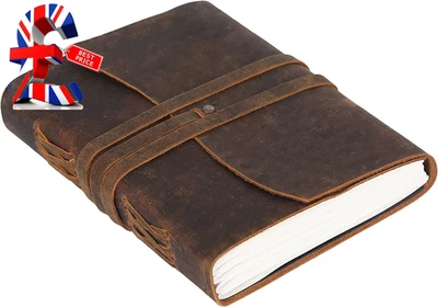 Handmade Leather Journal/Writing Notebook Diary/Bound Daily Notepad for Men & Wo - Image 1 of 4