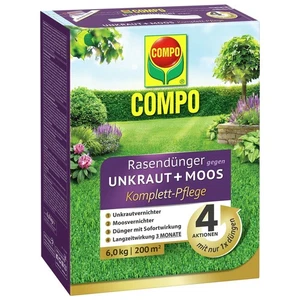 COMPO Rasendünger gegen Unkraut + Moos Komplettpflege für 200 m² - 6 kg - Bild 1 von 1