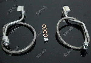 Líneas de freno extendidas de acero inoxidable para líneas delanteras Ford F-150 Bronco 1980-96 - Imagen 1 de 2