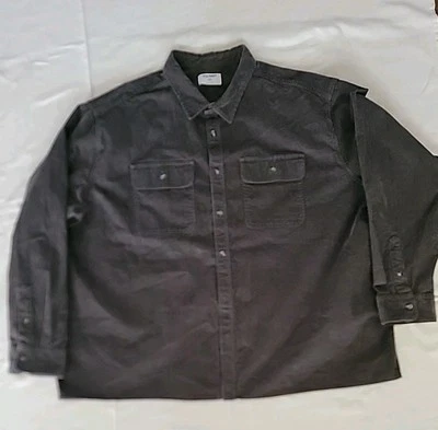 Camisa Pana Antigua Azul Marino Manga Larga Gris Para Hombre 3XL Foto 1 de 2