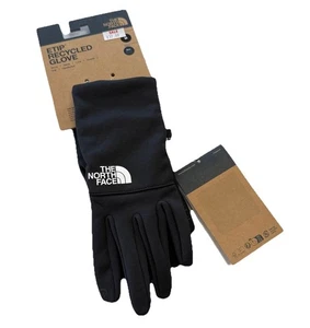 The North Face Mens Etip Recycled Gloves Black Adults Size Medium New - Picture 1 of 5
