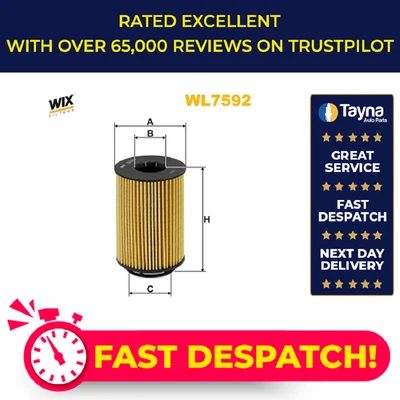 Filtro de aceite compatible con Rolls Royce Phantom 6.75 2017 en N74B68A Wix calidad garantizada Foto 1 de 4