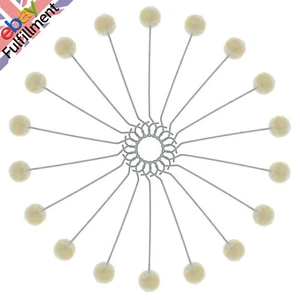 100 Pcs Wool Daubers Ball Brush Leather Dye Dauber Dyeing Applicator with I9E6 - Picture 1 of 12