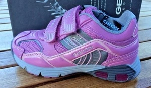 Geox NON-Tie Sneakers  Asari Pink Leather Girls  Little Girls Size 10.5 - Bild 1 von 5