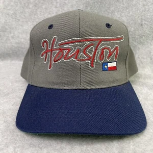 Gorra Houston Town Texas City gris rojo letras bandera - Imagen 1 de 3