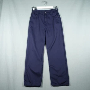 G Star Raw Tedie Trousers Womens 27 Blue Ultra High Straight Ankle Preloved - Picture 1 of 24