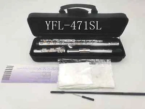 YF-471SL Flute 16 Hole with E Key Silver Plated Flute C Key White Copper flute - Picture 1 of 6