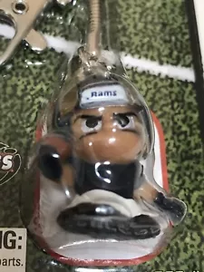 OFFICIAL NFL TEENYMATES Tagalongs   Backpack Bag Clip Keychain Team Rams - Picture 1 of 10