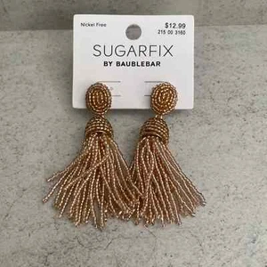 Sugarfix by Baublebar Ohrringe Rosegold Perlen Quaste - Bild 1 von 3