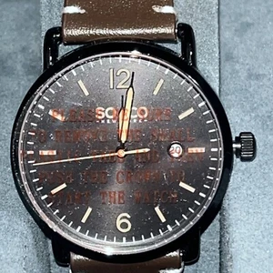 SO & CO NEW YORK Madison B110029 40mm Watch Brown Leather Strap/ Silver Case - Picture 1 of 10