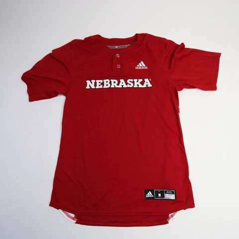 Nebraska Cornhuskers adidas Practice Jersey - Baseball Men's Red/White New Cover