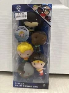 DC Comics 5-Pack Superhero Bath Squirter Toys - Picture 1 of 14