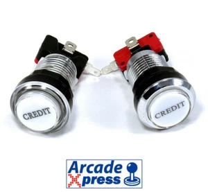 Boton Arcade Credito Iluminado Pulsador Credit led Pushbutton Coin Button DIY - Imagen 1 de 4