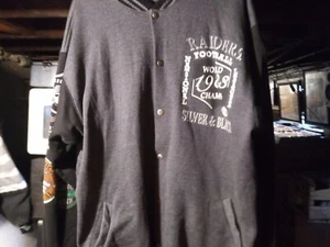 Vintage 1990's NFL Los Angels Raiders 1983 Super Bowl LONG GONE Throwback Jacket - Bild 1 von 6
