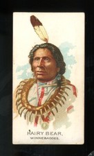 1888 N2 Allen & Ginter American Indian Chiefs Hairy Bear GOOD+ **BB-1004**