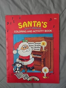 Landoll’s 1993 Christmas Coloring & Activity Book Santa’s Jolly Jingles Vintage - Picture 1 of 15