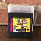 The Itchy & Scratchy Game Sega Game Gear Cartridge Only + Clear Case