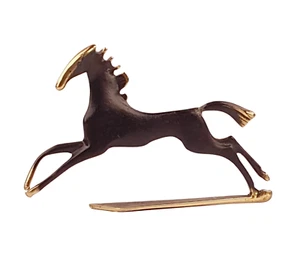 Springendes Pferd Messing/Bronze Vintage 50er wohl Wiener Bronze Österreich - Bild 1 von 18