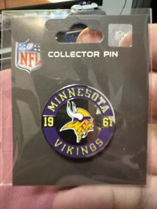 Minnesota Vikings EST. 1961 YEAR Pin NFL WINCRAFT - Picture 1 of 2